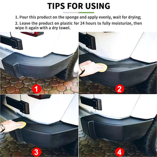 Ultimate Plastic & Trim Restorer – Back to Black Restoring Polish for Cars, Leather & Vinyl