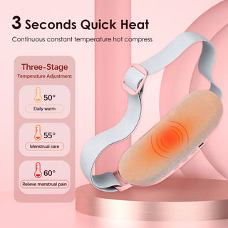 Smart Menstrual Heating Pad and Vibration Massager for Abdominal Pain Relief