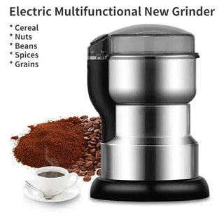 400W Electric Grinder for Coffee, Spices, Grains & Nuts | Multifunctional Stainless Steel Kitchen Grinder