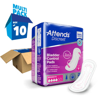 Attends Discreet Moderate Bladder Control Pads for Women, 100 Count - ADPMOD