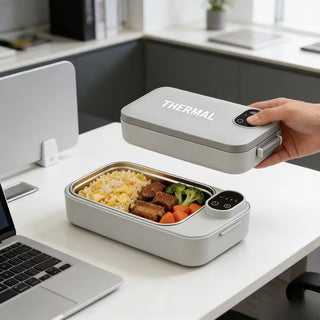 Electric Heated Lunch Box with Stainless Steel Liner | USB Powered, Select Models Rechargeable
