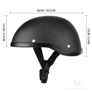 Stylish Retro Half Helmet for Motorbike Riders - DOT Certified, Unisex, Lightweight & Comfortable for Summer Adventures