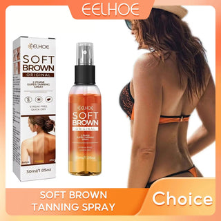 Intensive Bronzing Tanning Accelerator Spray - Long-Lasting Sunless Self Tanner.