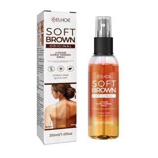 Intensive Bronzing Tanning Accelerator Spray - Long-Lasting Sunless Self Tanner.