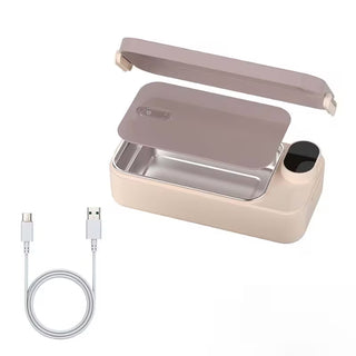 Electric Heated Lunch Box with Stainless Steel Liner | USB Powered, Select Models Rechargeable