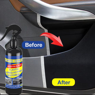 Ultimate Plastic & Trim Restorer – Back to Black Restoring Polish for Cars, Leather & Vinyl