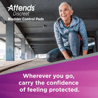 Attends Discreet Moderate Bladder Control Pads for Women, 100 Count - ADPMOD