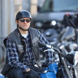 Stylish Retro Half Helmet for Motorbike Riders - DOT Certified, Unisex, Lightweight & Comfortable for Summer Adventures