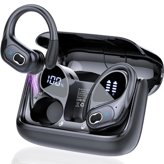 GDLYL HD65 Wireless Sports Earphones - HiFi Stereo Sound, Bluetooth 5.4, LED Power Display, Built-in Mics