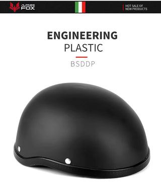 Stylish Retro Half Helmet for Motorbike Riders - DOT Certified, Unisex, Lightweight & Comfortable for Summer Adventures