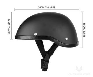 Stylish Retro Half Helmet for Motorbike Riders - DOT Certified, Unisex, Lightweight & Comfortable for Summer Adventures