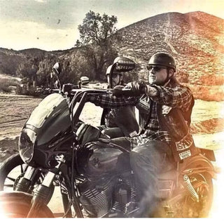 Stylish Retro Half Helmet for Motorbike Riders - DOT Certified, Unisex, Lightweight & Comfortable for Summer Adventures