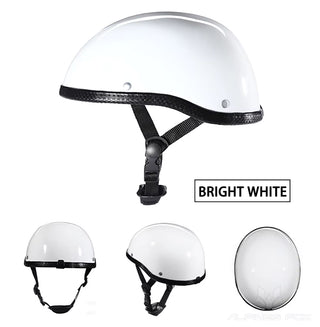 Stylish Retro Half Helmet for Motorbike Riders - DOT Certified, Unisex, Lightweight & Comfortable for Summer Adventures