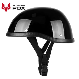 Stylish Retro Half Helmet for Motorbike Riders - DOT Certified, Unisex, Lightweight & Comfortable for Summer Adventures