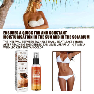 Intensive Bronzing Tanning Accelerator Spray - Long-Lasting Sunless Self Tanner.