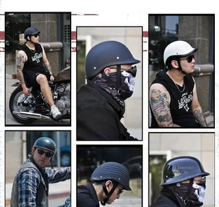 Retro ABS Half Helmet for Motorcycles & Electric Scooters – Adult Sizes S–XXL