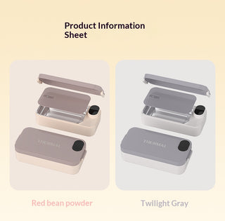 Electric Heated Lunch Box with Stainless Steel Liner | USB Powered, Select Models Rechargeable
