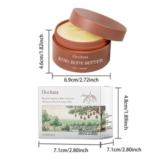 OceAura King Body Butter – Deeply Nourishing Shea Butter Moisturizer with Jojoba Seed Oil & Sweet Orange Blossom Extract for Soft, Smooth & Soothed Skin