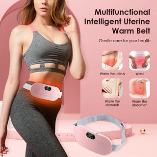 Smart Menstrual Heating Pad and Vibration Massager for Abdominal Pain Relief