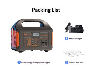 500W Portable Power Station - LiFePO4 Solar Generator for Camping, Market Stalls & Emergency Backup
