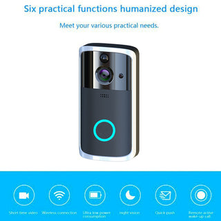 Smart Video Doorbell with 4.3" IPS Screen – 2.4G Wireless, Infrared Night Vision & Two-Way Video Intercom