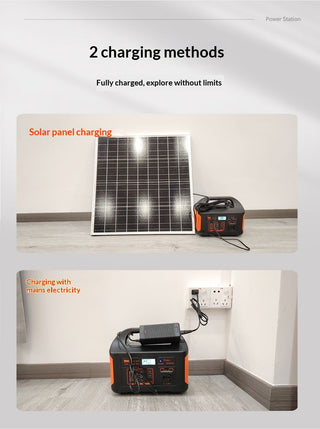 500W Portable Power Station - LiFePO4 Solar Generator for Camping, Market Stalls & Emergency Backup