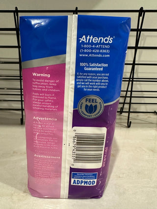 Attends Discreet Moderate Bladder Control Pads for Women, 100 Count - ADPMOD