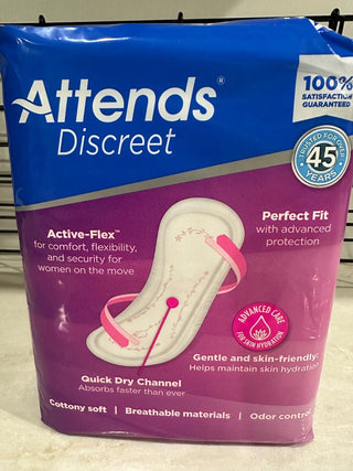 Attends Discreet Moderate Bladder Control Pads for Women, 100 Count - ADPMOD